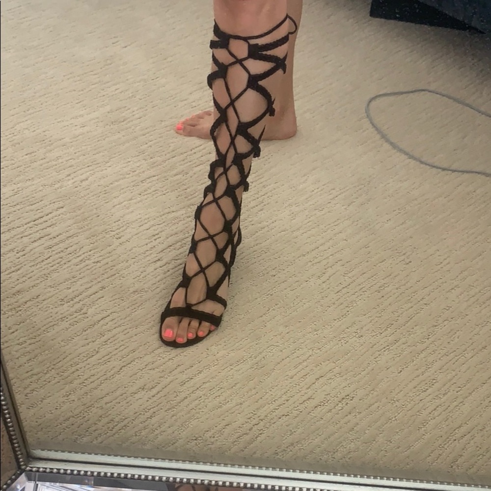 Steve Madden Black Gladiator Sandal